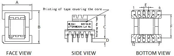 Ferrite Core Ee Efd Pq Eer Ec EPC Etd Series Good Quality Ee10 High Frequency Transformer