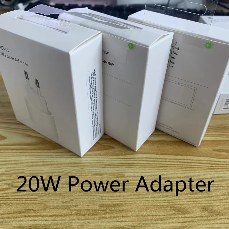 Factory Price EU 20W Charger Adapter Us UK for iPhone Pd Charger Fast Charging for Apple 20W USB-C Power Adapter Quick Charger Au in Kr with Original Logo Box