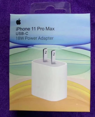 Novo adaptador de energia USB-C 18 W para carregador Iphonex/Xs/11 Pd