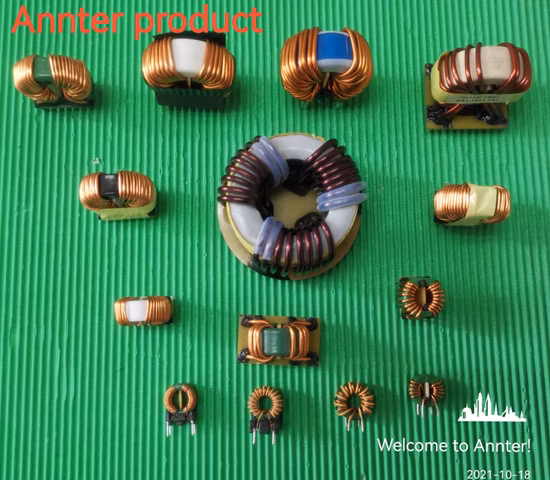 Choke de modo comum de núcleo de ferrite, bobina indutora de choke para filtro EMI com, 3,2mh 6,0A, fabricante profissional